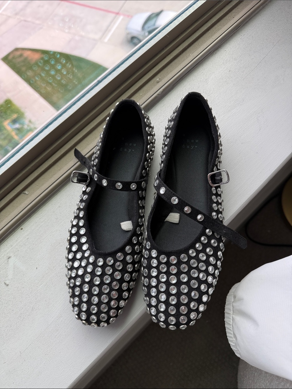 Mary Jane Flats with Silver Studs